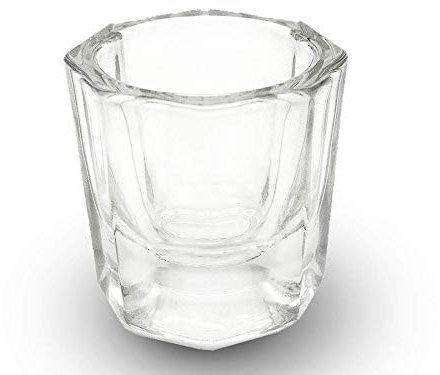 Apex® Plat en verre Dappen professionnel pour mélange de cils et sourcils