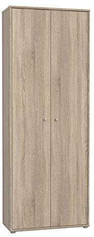 FORTE TEMPRA 2 Schrank mit 2 Türen, Holzwerkstoff, Sonoma Eiche, 73.7 x 197.5 x 34.8 cm