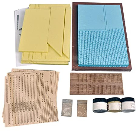 SM SunniMix Unassembly 1/35 Building Model Kits Ruins House Scene European Style Miniature for Model Railroad Building Materials Architecture Model