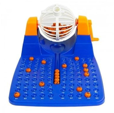 SDMAX Family Fun Bingo Game Set - Indoor Bingo Machine With 90 Numbers And 48 Cards For Kids And All Age, classic entertaining game, For Kids