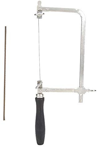 ANKROYU Scie à Chantourner, Arc De Scie, Cadre D'arc De Scie En Forme De U, Cadre D'arc De Scie à Métaux Portable En Forme De U, Outil De Coupe De Fabrication De Bijoux De Bricolage Avec Scie Pour les