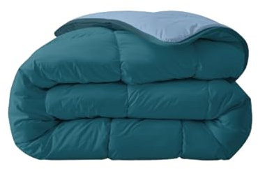 Zelesta Royalbed Ganzjahresdecke 2-in-1 mit integriertem Bezug - maschinenwaschbar - hypoallergen & leicht 300 g/m² Füllung - Zweiseitiges Design - Kein separater Bettbezug erforderlich