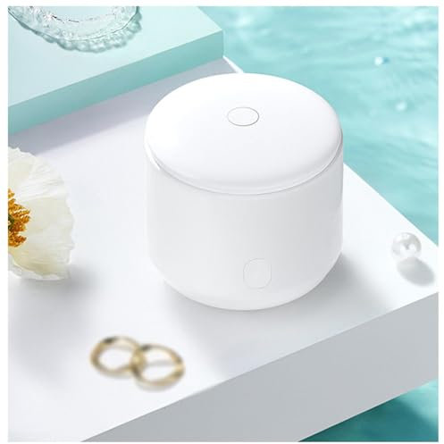 MWSHIYUQING Rimuovi Tartaro Denti Ultrasuoni 49khz Ultrasonic Jewelry Dentures Cleaner, Pulitore Ultrasuoni, 120ml Portatile Pulitore Denti Ultrasuoni Pulizia Gioielli