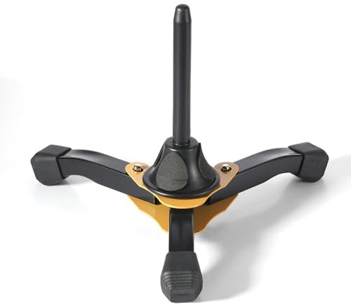Funien Trípode plegable portátil para clarinete, flauta oboe, instrumento de viento, soporte ligero, accesorios para clarinete
