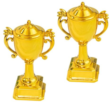 TOPBATHY Trofei Per Bambini Mini Trofei Premi in Plastica Decorazioni Per Torte Di Compleanno Decorazioni Per Feste Sportive