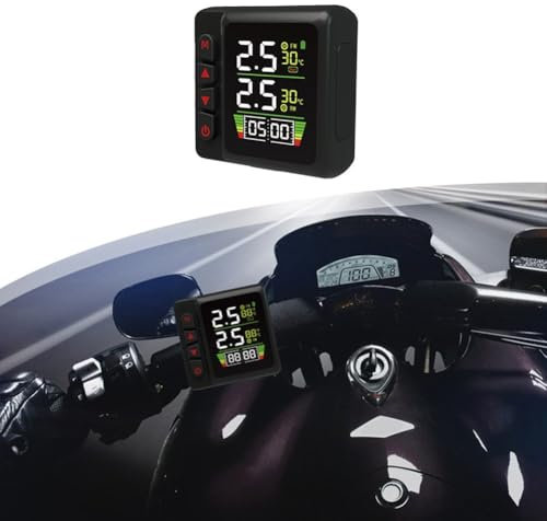 Intelligentes Motorrad-Reifendruckkontrollsystem mit wasserdichtem Design und Alarmfunktion