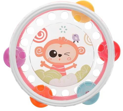 UPKOCH Pandereta para Niños Juguete Musical De Mano Ligero con Sonido Brillante Ideal para Fiestas Y Desarrollo De Habilidades Musicales