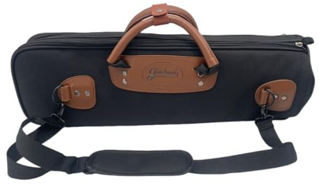 WUQIMUSC Trumpet Gig Bag, Durable and Lightweight Instrument Case, Oxford Cloth with Comfortable Shoulder Strap and Leather Gripped Handle, Easy to Carry,0.71kg