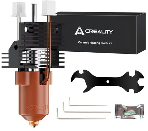 Creality Official K1 Max/K1/K1 SE/K1C Hotend Upgrade Ceramic Heating Block Kit, Terminal with Buckle, Official Unicorn Quick-Swap Nozzle Set for K1 Series 3D Printer Hotend 600mm/s High-Speed