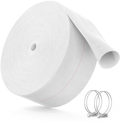 Industrial Water Hoses 2 ID x 60 FT Lightweight Expandable Polyester Hose Flexibility Lay Flat Outdoor Lawn Park Irrigation Swimming Pool Discharge with Water Pump