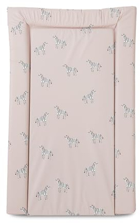 Red Kite Changing Mat Zebby - Unisex Baby Changing Mat (74 x 48 x 3.5cm) with Animal Pattern Design and Raised Padded Edges (White/Grey Zebra Design)