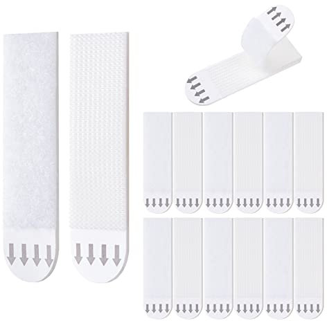 ilauke Bilder Montage Strips Schmal, 12 Paare Extra Stark Montagestreifen für Bilder 20 x 70mm Bilder Montagestreifen,Poster Strips von Bilder Aufhängen ohne bohren Und Beschädigungsfreies Aufhängen