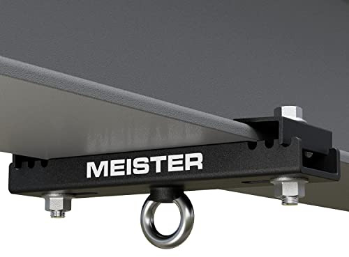 Meister Support de Suspension pour Sacs Lourds de Boxe et MMA, Sangles de Suspension et plafonniers – Noir – 14 cm – 19,1 cm