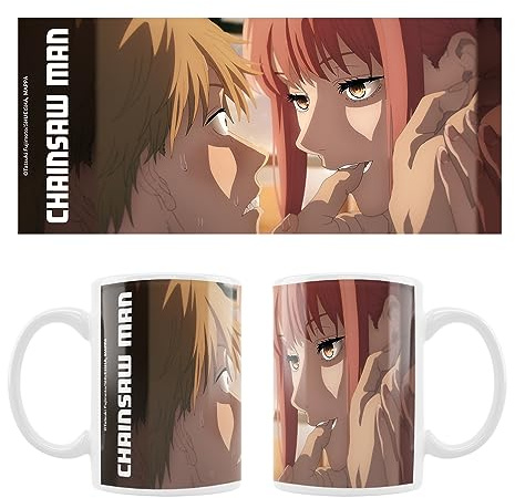 Crunchyroll - Chainsaw Man - Denji & Makima - Tasse, Mug - 320 ml, White