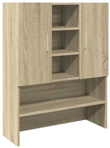 vidaXL Mobile per Lavatrice Rovere Sonoma 70,5x24x90 cm, Mobile Lavanderia, Mobile Biancheria, scaffale Lavanderia, Mobile da Bagno