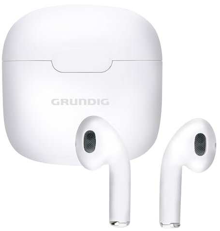 Grundig Auriculares Inalámbricos Bluetooth - Headphones In Ear 200mAh - Audiofonos Inalámbricos con 3 Horas de Reproducción - Auriculares para Llamadas con Manos Libres - Incl. Estuche de Carga
