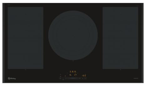 Balay - Placa de Inducción, 90 cm de ancho, Flex Inducción, 3 Zonas, Zona de 32 cm,11 Niveles, Función Sprint, Negro, 3EB999LH