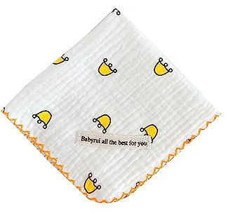 Quadratisches Lätzchen für Kleinkinder, weicher Stoff zum Aufstoßen, saugfähiger Baumwoll-Gaze, hohe Saugfähigkeit für Kinder