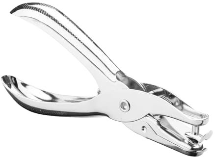 Punzonatrice singola, 3 mm, pinza per fori circolari, pinza per perforatori in metallo, pinza a foro per carta, carta e carte di credito, pellicola di plastica, in pelle sottile, per foto, biglietti