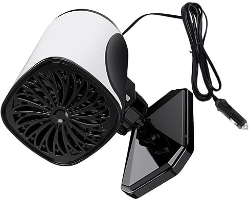 FUNOMOCYA 1pezzi Riscaldatore Auto Portatile Ventilatore Per Riscaldamento Rapido Strumento Di Riscaldamento Elettrico Interno Per Auto Per Eliminare Brina Nebbia e Condensa