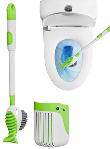 Juego De Escobilla Y Soporte para Inodoro, Escobilla Y Soporte para Inodoro | De Limpieza para con Dispensador De Mango Recargable - Cepillo Limpiador De, Depurador De Baño,