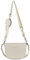 bugatti Almata Schultertasche für Damen, edle Umhängetasche in beige