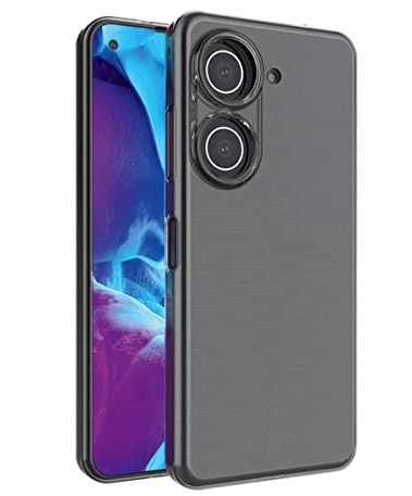 Suncase Transparent Silikon Hülle kompatibel mit Asus Zenfone 9 - Stoßfest Klar Flexibel Durchsichtige TPU Case Handyhülle Schutzhülle