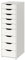 IKEA Alex Schubladenschrank mit 9 Schubladen, 36 x 116 cm, weiß