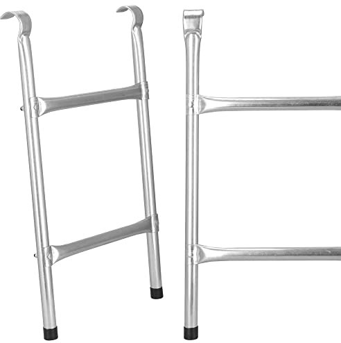 SPRINGOS Escalera de cama elástica universal con 2 peldaños 38,5 x 62 cm