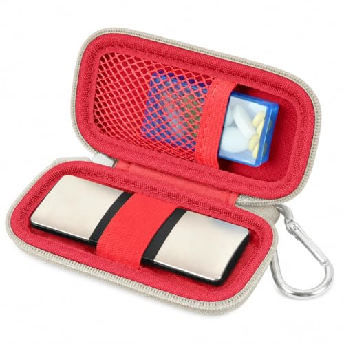 Heart Monitor Case Compatible with AliveCor Kardia Mobile ECG/for KardiaMobile 6L for Apple and Android Device - CASE ONLY (Red)