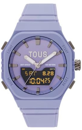 TOUS Watches Bet Damen Uhr analog-digital Quarzwerk mit Silikon Armband 3000135000