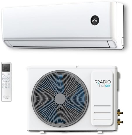 ALASTOR 9, Condizionatore Inverter 9000 BTU con Pompa di Calore, Gas R32, Classe A++/A+, Telecomando LCD Wireless, Display LCD, Filtri Lavabili, Timer Programmabile