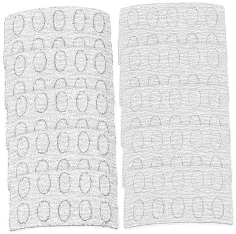 Alipis Electric Polishing Pads Oval Nail Sandpaper Blocks 10 Sheets Manicure Sanding Discs with Fine and Coarse Grit for Nail Care