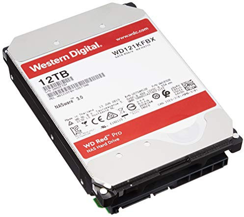 WD Red Pro 12TB NAS 3,5 Interne Festplatte – 7200 RPM Klasse, SATA 6Gb/s, CMR, 512MB Cache