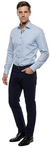 Marvelis Body Fit skjorta lång ärm New Kent krage vit