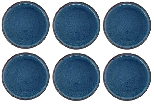 Villeroy & Boch Like. by Crafted Denim 6er Set Frühstücksteller blau D. 21cm Por