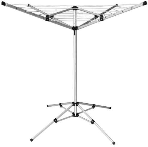 Crystals 4 Arm Rotary Washing Line Airers, Clothes Airer Outdoor, Portable, Foldable & Freestanding Clothes Lines Washing Line Airers For Indoor & Outdoor Dryer Caravan, 18 M Drying Space
