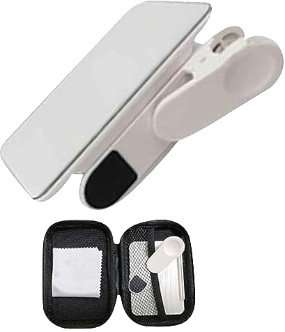 Genikeer Smartphone kamera spegel reflektion klippsats, reflektionsklipp för kamera spegel för smartphone, selfiereflektor justerbar telefon för fotograf, videograf