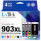 LxTek 903XL Multipack Druckerpatronen 903 XL Kompatibel für HP 903 Druckerpatronen 903 für HP Officejet 6950 Druckerpatronen 6960 Officejet Pro 6970 Patronen (‎‎‎‎‎‎‎Schwarz, Cyan, Magenta, Gelb)