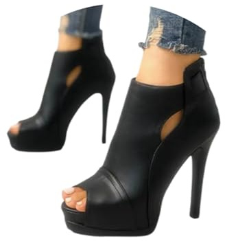 tinetill Sandali décolleté da donna tacco largo tacchi alti sandali eleganti con tacco sandali open toe scarpe da sera da festa