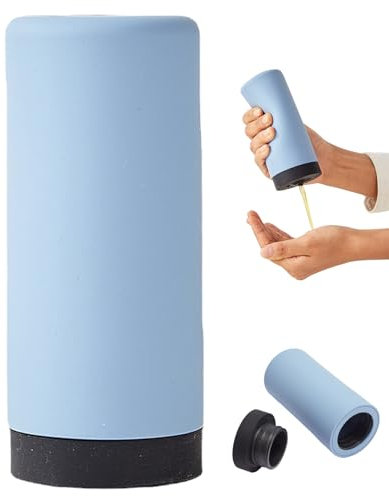 Dish Soap Squeeze Bottle Silicone Washing up Liquid Dispenser Easy Squeeze Dish Soap Dispenser Leakproof Hand Soap Bottle for Essential Oil Lotion Shampoo Conditioner Dishwashing Liquid