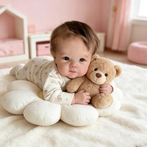Zero Pam Muñecas Bebe Reborn 45cm Bebe Reborn Vinilo Cuerpo Completo Recién Nacido Realista Muñecas para Niñas con Accesorios Juguetes para Niñas