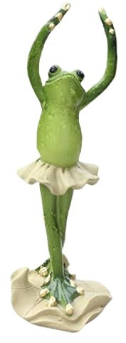 Generico Statua Giardino Di Rana Yoga - Figurina In Resina All'aperto, Decorazione Del Da Patio | Scultura Del Cortile Da Collezione Artigianale Con Pacifica Di Rana Per L'atmosfera Del Percorso, L'