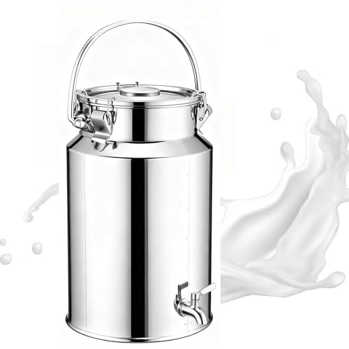 Lechera Acero Inoxidable 3/5/10/15 Litros,lechera Acero Inoxidable Con Tapa Con Tapa Con Asa, Para Transportar o Almacenar Leche,capacity2-3L