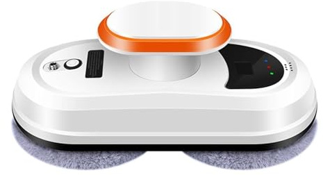 Fönsterputsrobot, 2800Pa Sug, 3 Automatiska Rengöringslägen, UPS-funktion, Kantdetektering, Fjärrkontroll