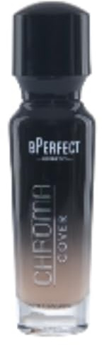 BPerfect Chroma Cover Matte Foundation - Weightless Full Coverage Base with Hyaluronic Acid & Vitamin E - Soft Matte Finish - Shade 10 - W4 Medium Warm Peach