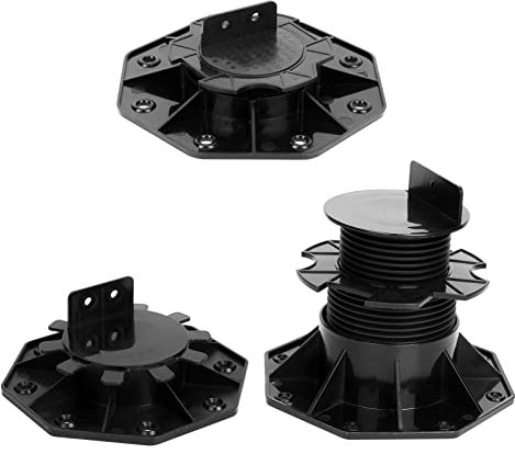Ansobea 10 pezzi supporti regolabili in altezza I 30-60mm supporti per terrazze I piedini regolabili I supporti per lastre per lastre da terrazza, lastre per pavimenti, lastre di pietra, piastrelle