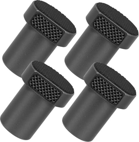 Lurrose 4pcs Aluminium Alloy Workbench Dogs, Nonslip Peg Stops for Woodworking, Easy to Install Bench Clamps Accessory, Black