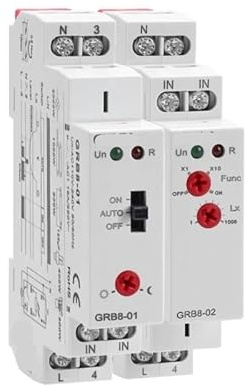 GRB8 Din Rail Twilight Switch Photoelectric Timer Light Sensor Relay AC110V-240V Auto ON Off,Practical