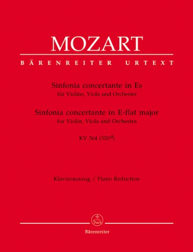 Sinfonia concertante für Violine, Viola und Orchester Es-Dur KV 364 (320d). Stimmen, Urtextausgabe